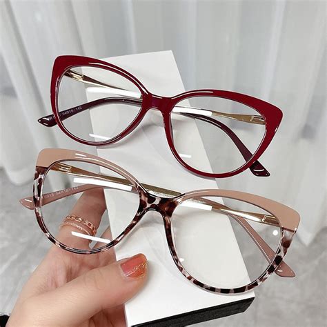 Anti Radiation Cat Eye Glasses For Women Men Aesthetic Glasses