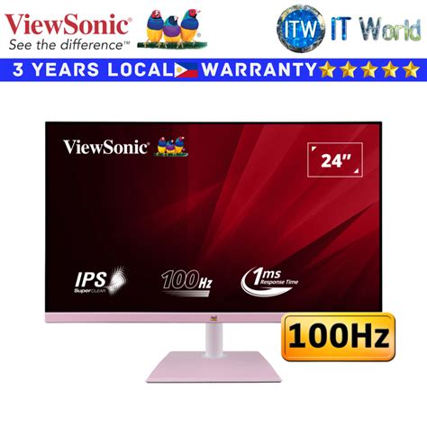 Itw Viewsonic Monitor VA2436 H PN 24 1920 X 1080 FHD 100Hz IPS