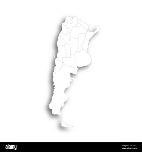 Argentina Political Map Of Administrative Divisions Provinces And