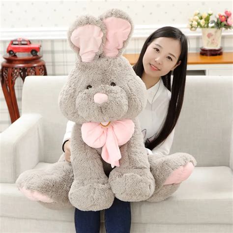 28inch Giant Bunny Plush Toy Stuffed Animal Big Rabbit Doll Gift For ...