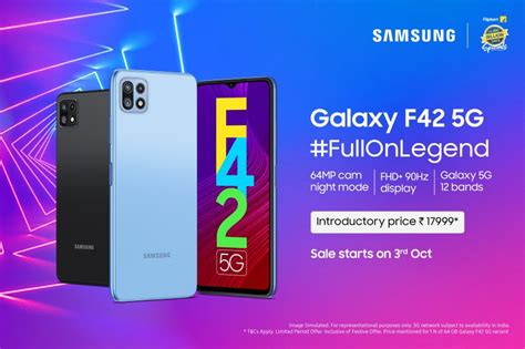 Samsung Launches Galaxy F42 5g In India With 12 Band 5g Support And