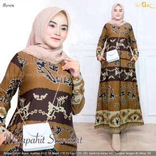 Jual MAJAPAHIT DRESS ORI BY WSK GAMIS WANITA CALVIN JEANS MOTIF