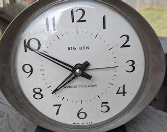 WESTCLOX BIG BEN Repeater Mid Century Alarm Clock Scotland Etsy