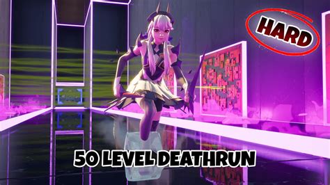 50 Level Deathrun [hard] 8689 1364 3465 By Hih Fortnite Creative Map Code Fortnite Gg