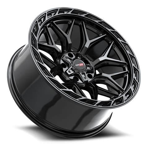 Precision Gloss And Diamond Black Off Road Wheels Vortek