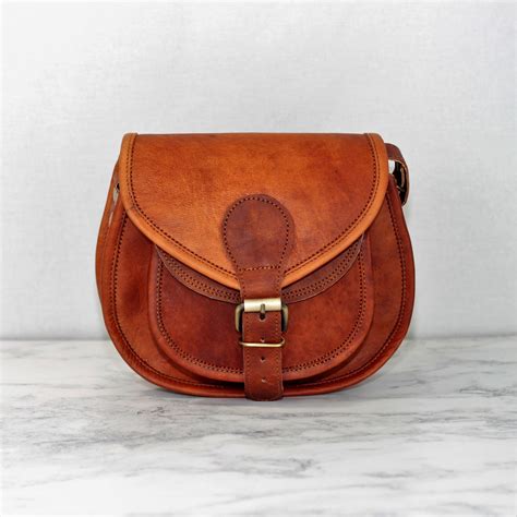 Vintage Leather Saddle Bag Etsy