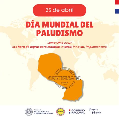 25 de abril Día Mundial del Paludismo Servicio Nacional de