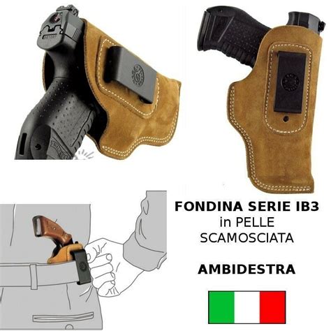 VEGA HOLSTER IB3 INSIDE SUEDE BELT HOLSTER RIGHT AND LEFT HAND