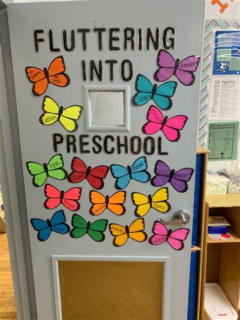 Easy Back To School Preschool Door Butterfly Classroom Theme Preschool Classroom Decor