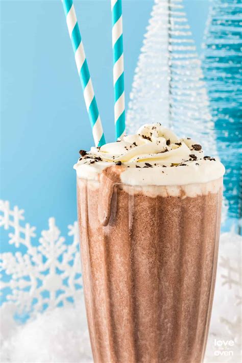 Frozen Hot Chocolate Love From The Oven