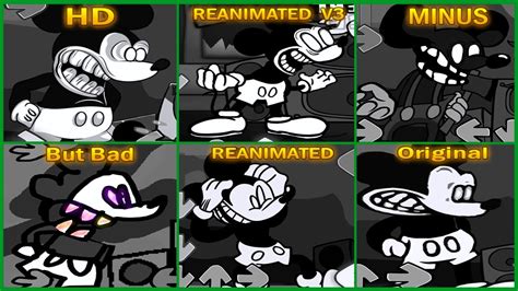 Fnf Unhappy Happy Mickey Mouse Vs Mickey Mouse Reanimated Hd