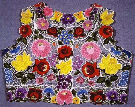 Hungarian folk art embroidery Matyo Roses - Art Kaleidoscope