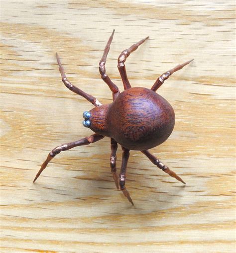 Sculpture Wooden Spider Sculpture Spider Spider Carving | Etsy