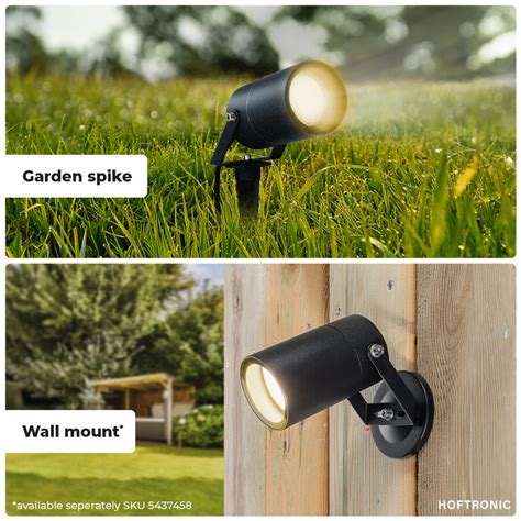 Spikey Led Gardenspike Light 5 Watt 400lm 2700k Black Ip65 Waterproof