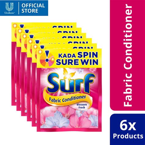 Surf Fabric Conditioner Blossom Fresh 25ML Sachet Set Of 6 Shopee