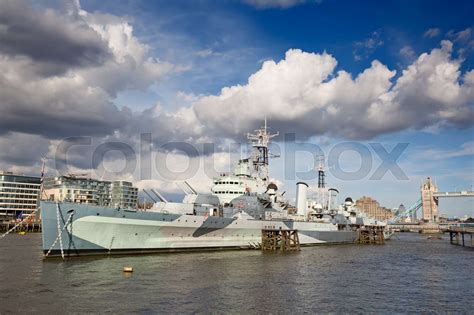 Hms Belfast Stock Image Colourbox