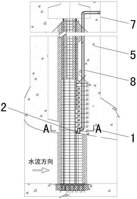 一种平板潜孔闸门通气管结构的制作方法