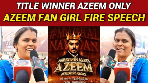 Azeem Fan Girl Reaction Azeem Vs Vikraman Bb 6 Bigg Boss 6 Title