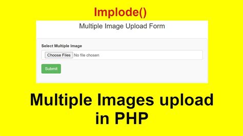 How To Upload Multiple Files In Php Save Into Database With Source