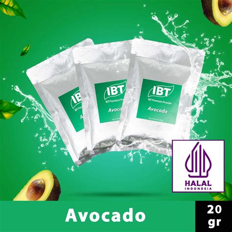 Jual Bahan Minuman Bubuk Avocado Alpukat Ibt Premium Powder Sachet