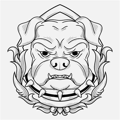 Angry Bulldog Tattoo