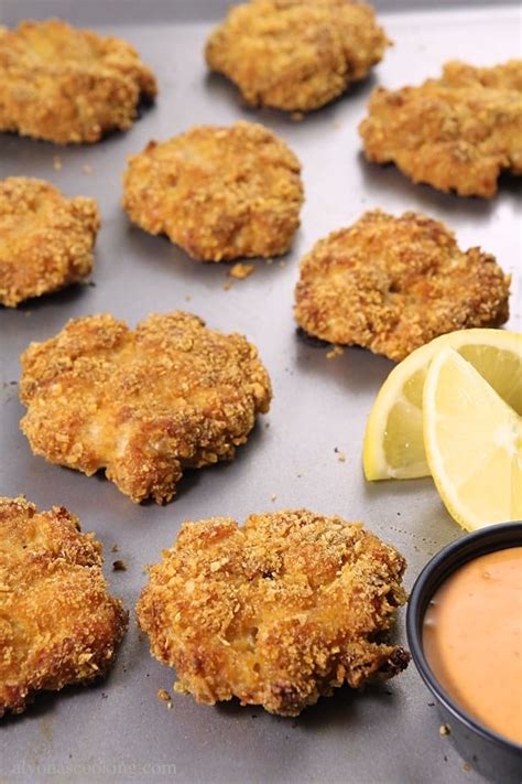 Crispy Baked Chicken Fritters Recipe