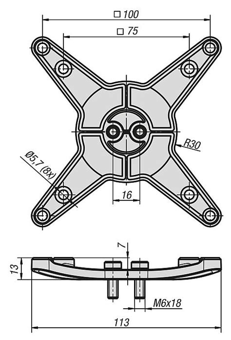 Kipp Vesa 75100 Adapter Plate