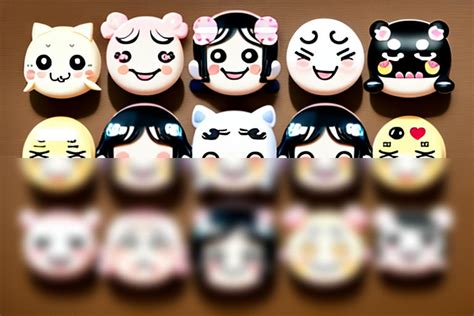 Solution Stickers Carton Kawaii Emoticons Design A Range Of Stickers