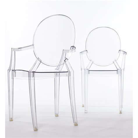 Pair Pre Owned Philippe Starck Louis Ghost Chairs For Kartell