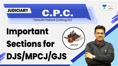 Cpc Important Sections Part Mpcj Djs Gjs Linking Laws