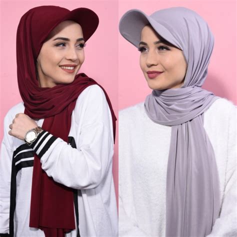 Tudung Sarung Muslim Fashion Hijab Hat Instant Hijab Tudung Hat Cap Scarf Chiffon Shawl Tudung