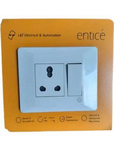 10A L T Entice Modular Switches Socket Combination 1M 1 Way At Rs