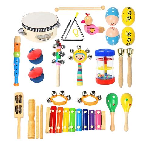Musical Percussion Instrument Set 22 Pcs Toddler Vicedeal