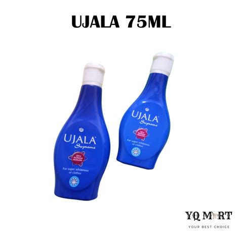 Ujala Supreme Liquid Fabric Whitenerujala 75ml Ujala Baju Sekolah蓝靛水