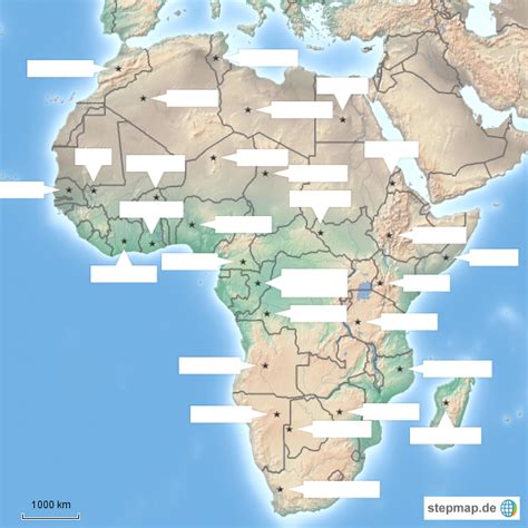 Afrika Karte Leer Goudenelftal