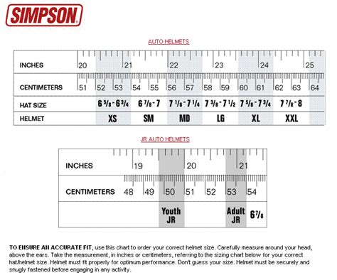 Simpson Racing Gloves Size Chart - Images Gloves and Descriptions Nightuplife.Com