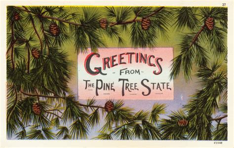 Vintage New England - Maine, The Pine Tree State by Yesterdays-Paper on ...