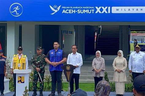 Foto Resmikan Venue Pon Xxi Di Aceh Jokowi Jangan Jadi Tak Terawat