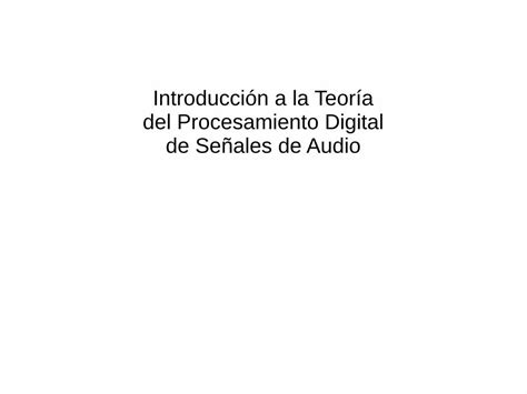 PDF Introducción a la Teoría del Procesamiento Digital de