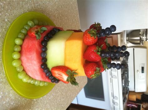 A Healthier Cake - Birthday Fruit "Cake"