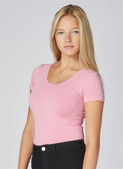 Bamboo S S Scoop Neck Top Buy Cest Moi Canada