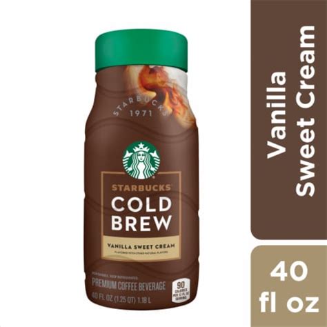 Starbucks® Premium Vanilla Sweet Cream Cold Brew Iced Coffee Carton 40 Fl Oz Kroger