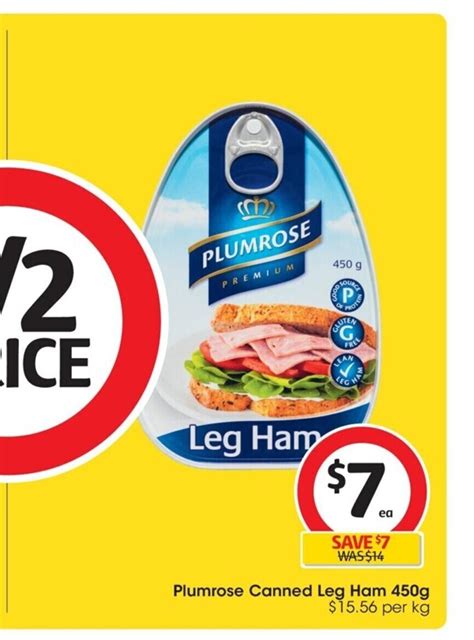 Plumrose Canned Leg Ham G Offer At Coles