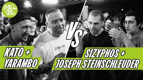 Kato Yarambo Vs Joseph Steinschleuder Sizyphos 2on2 Rap Battle