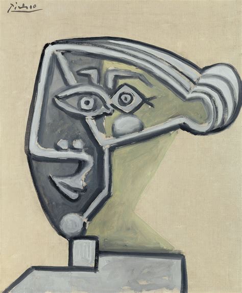 Pablo Picasso 1881 1973 Tête De Femme Christie S