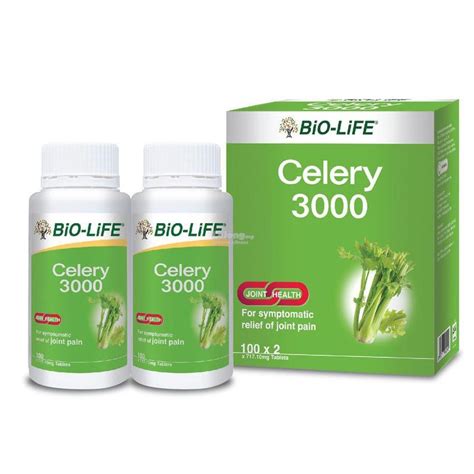 Bio Life Celery Extract 300mg Tablets 2×100s Medimart