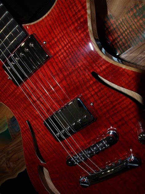 Crimson Custom Shop Paf Hollow In Crimson Red Unique Guitars