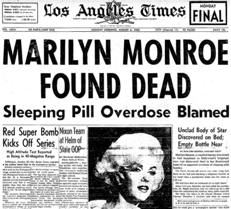 A Tragic Ending The Marilyn Monroe