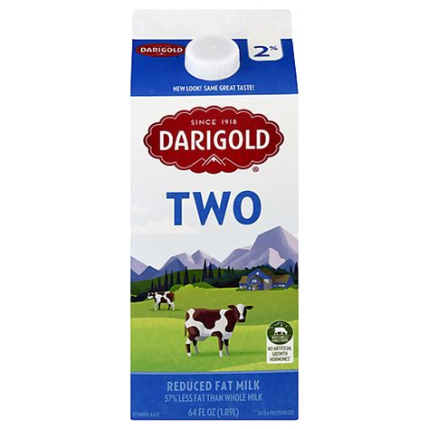 Darigold Two Reduced Fat Milk Gal Carton Milk Reasor S