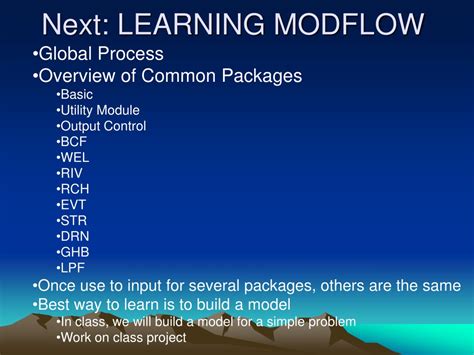 Ppt Introduction To Modflow Powerpoint Presentation Free Download